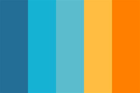 Are we limited to blue dresses? Blue and orange Helphy Color Palette