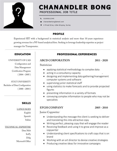 The Anatomy Of A Good Resume Welcome