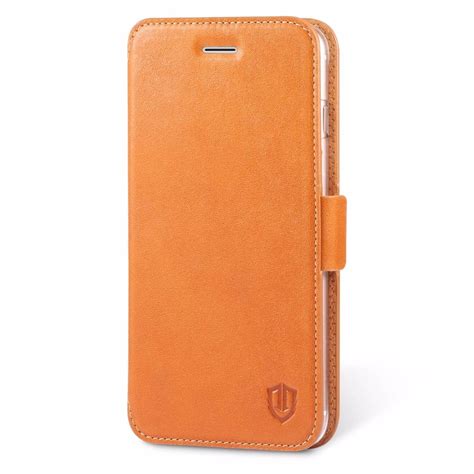 Shieldon Iphone 7 Plus Flip Case Genuine Leather Case