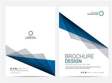 Brochure Layout template, cover design background 575750 Vector Art at ...