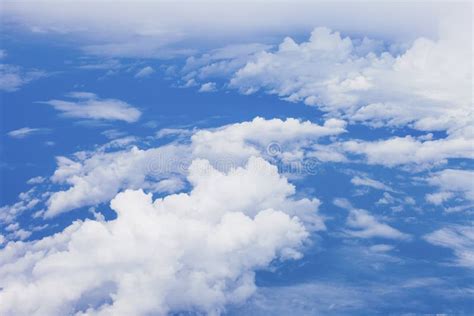 Blue Sky With Cloudbird Eye View Blue Sky Clouds Nature Background