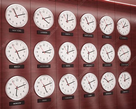 Clocks Illustration Stock Image F Science Photo Library