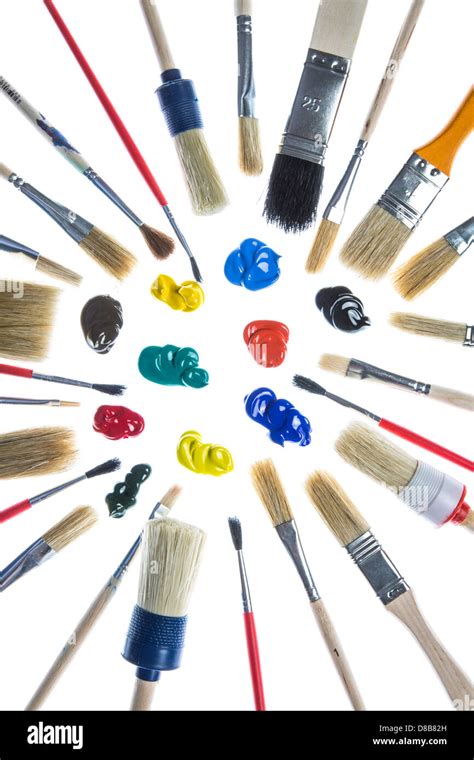 Colors Paintbrushes Painting Stock Photo Alamy