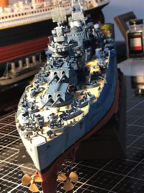 Uss Texas Bb 35 Battleship Plastic Model Military Ship Kit 1350