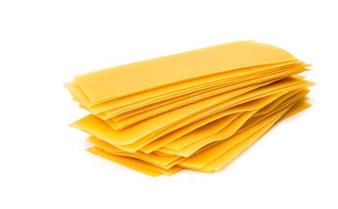 Uncooked Lasagna Pasta Isolated Stock Image Image Of Healthy Yellow