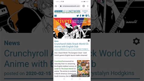 How To Switch To Dub On Crunchyroll - Crunchyroll Adds Snack World CG Anime with English Dub - YouTube
