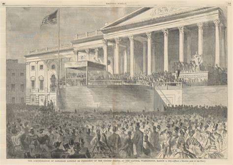 The Inauguration Of Abraham Lincoln As President Of The United States