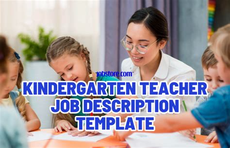 Kindergarten Teacher Job Description Template Jobstore Careers Blog