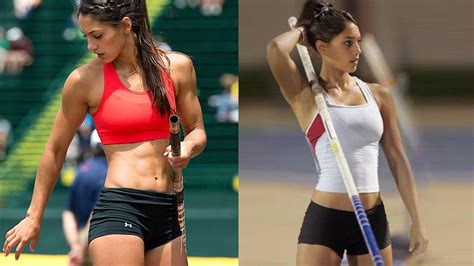 hot girl with amazing abs allison stokke hottest pole vaulter ever youtube