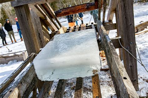 In Maine Residents Slice Through Thick Ice To Keep A Tradition From