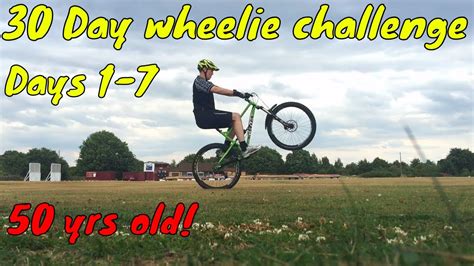30 Day Wheelie Challenge Day 1 7 Youtube