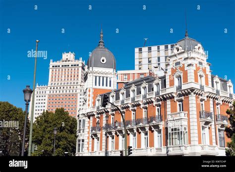 Typical Buildings Seen In Madrid Spain Stock Photo Alamy