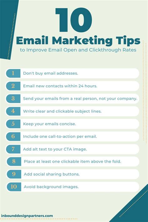 10 Email Marketing Tips To Improve Email Open And Clickthrough Rates