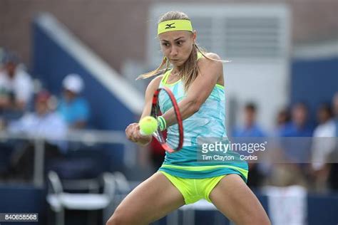 S Open August 28 Aleksandra Krunic Of Serbia In Action Against
