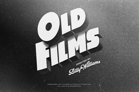 Psd Old Movie Title Style On Behance