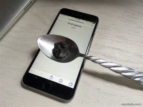 This app takes advantage of the phone's accelerometer and lets you weigh things by simply placing them on. How to Use iPhone 6s as a Scale to Weigh Items