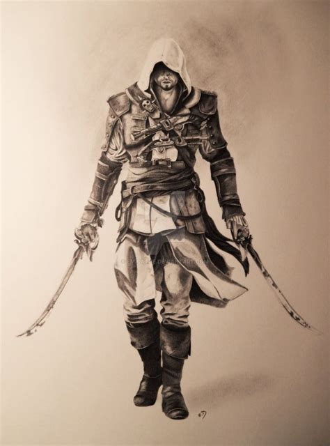 Edward Kenway By Emicathe Assassins Creed Artwork Edwards Kenway Ac Fan