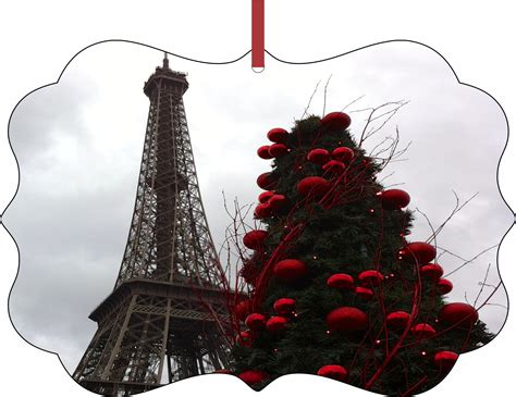 Eiffel Tower Christmas Aluminum Semigloss Quality Aluminum Benelux