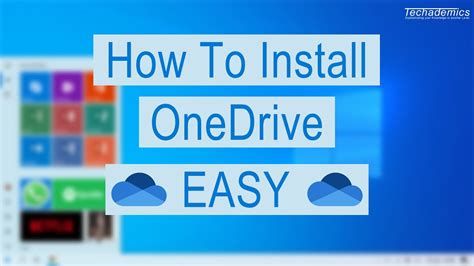 How To Install Onedrive On Windows 10 Easy Youtube