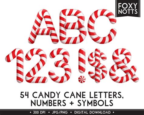 Candyland Font Alphabet Cane Letters Printables Z00jh6 Clipart Kid
