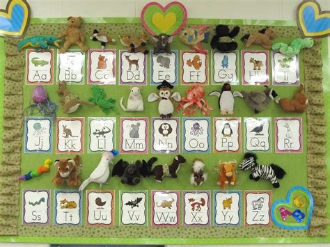 My Zoo Phonics Board With Beanie Babies For This Year Zoo Phonics