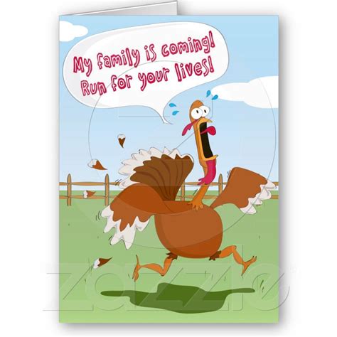 Funny Thanksgiving Day Greeting Card Thanksgiving