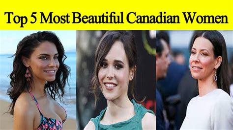 Top 5 Most Beautiful Canadian Women YouTube