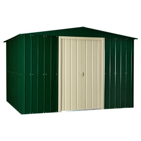 Lotus Metal Apex Shed 10x10 Garden Street