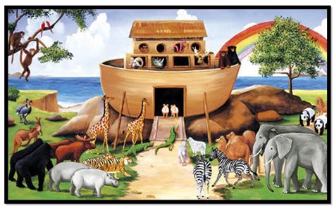 Animais Entrando Na Arca De Noé