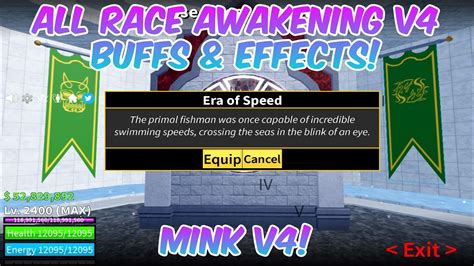 All Race Awakening V4 Buffs And Effects Op Blox Fruits Update 17
