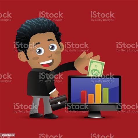 African Businessman Set Stock Illustration Download Image Now Adult