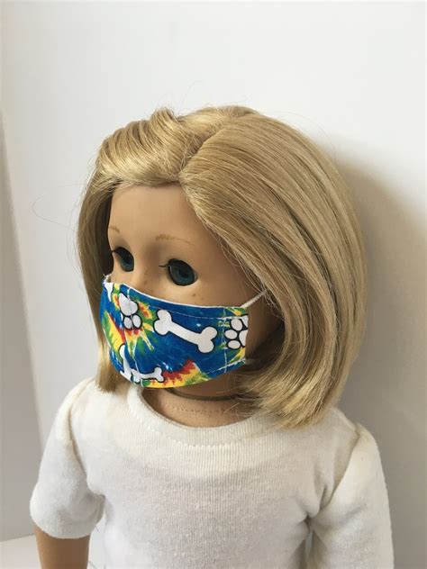 Fits American Girl Doll Face Masks Tye Dye Puppydog Print Etsy