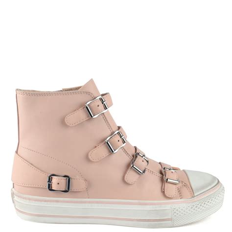 Virgin Shop Womens Pink Leather Sneakers Ash Uk Official Site