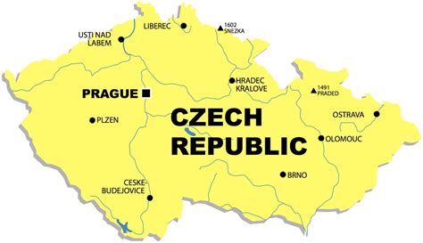 Slepá mapa ČR Vzory ke stažení zdarma