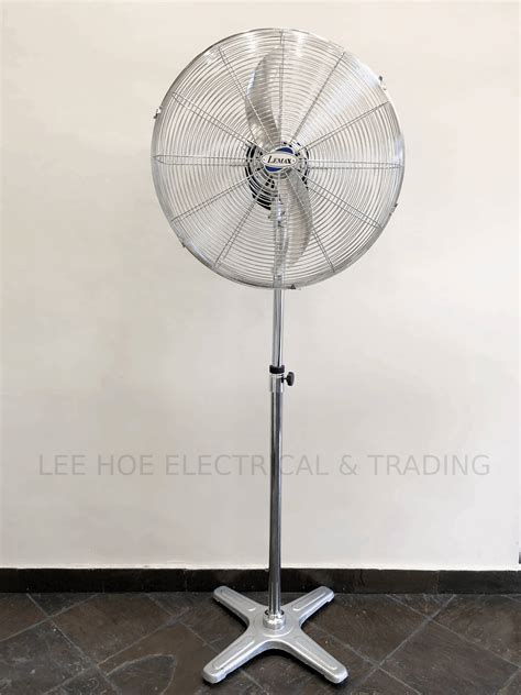 Lemax Industrial Stand Fan Silver 24 Lee Hoe Electrical And Trading