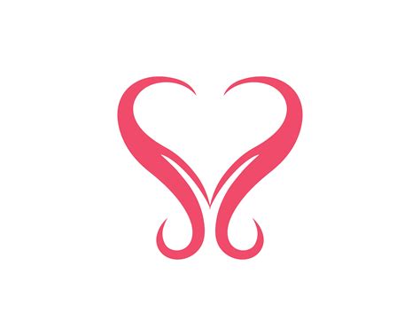 Love Heart Logo And Template 595859 Vector Art At Vecteezy