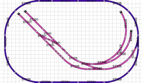 Tennents Trains Plan 1 00 Gauge Oval With Sidings 6 X 36