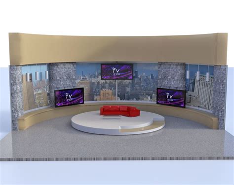 Daytime Tv Talk Show Studio Scene Poser Format Poser 3d Envposerworld