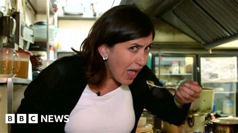 Terrified Reporter Katy Watson Eats A Worm Bbc News