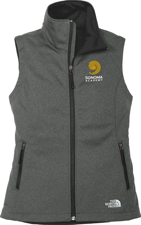 The North Face Ladies Soft Shell Vest Dark Grey