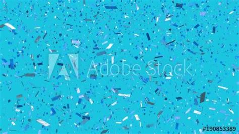 Stock Footage Of Blue Confetti On A Blue Background Confetti Falls