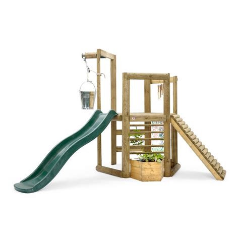 Plum Play Kids 5 Unit Swing Slide Trapeze Seesaw Playground Set
