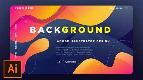 How To Create A Background For Landing Page In Adobe Illustrator Youtube