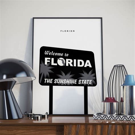 Welcome To Florida Sign Poster By Jacks Posters