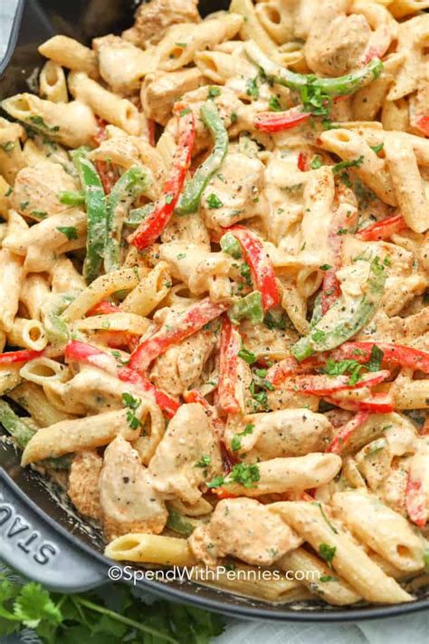 Check spelling or type a new query. Creamy Chicken Fajita Pasta {One Pot Meal} - Spend With ...