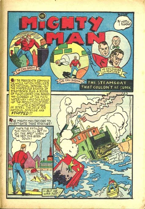 The Mighty Man Amazing Man Comics Issue 23 1941 Man Comic Art