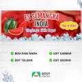 Spanduk Banner Minuman Kekinian Es Semangka India Ukuran 160x60 Bisa