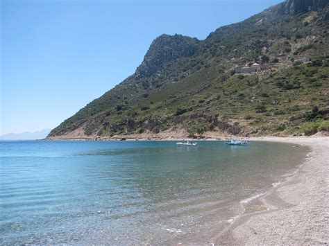 The Kamari Beach In Kefalos On The Island Of Kos In Greece