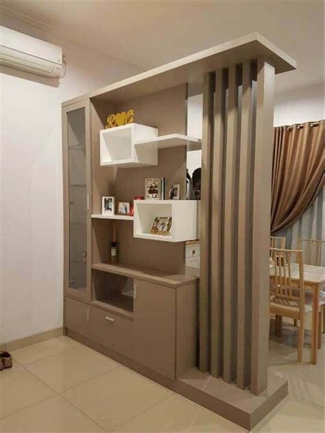 Wooden Partition Wall Design Living Room Rishabhkarnik
