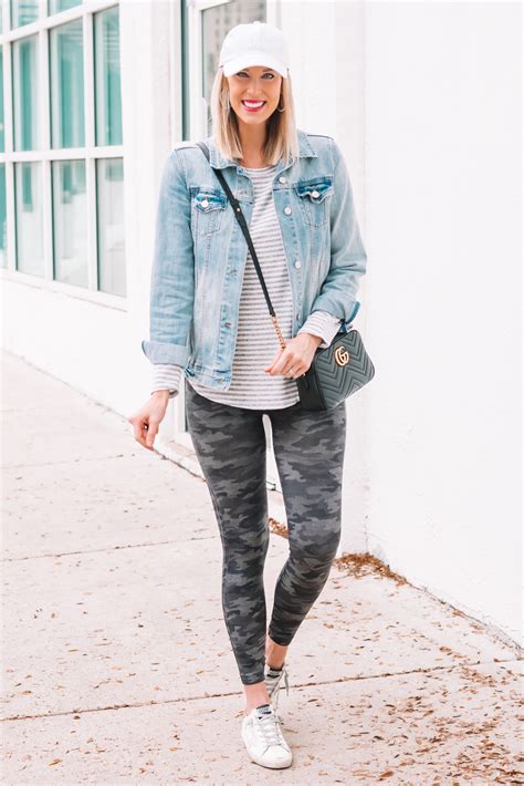 Casual Camo Leggings Outfit - Straight A Style